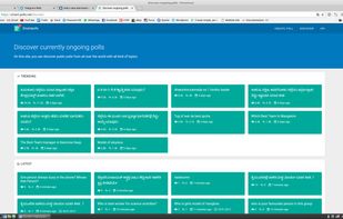 Discover other polls, that are trending, popular or very new.