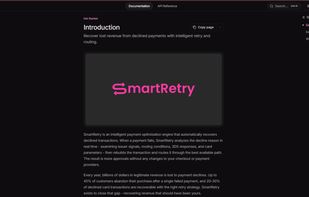 Documentation page of SmartRetry