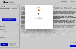 Plagiarism Scan Feature