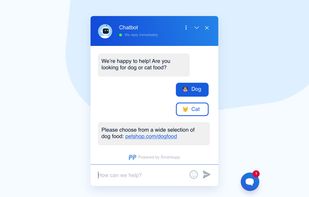 Let the chatbot to recommend the right product or service to your customers