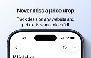 Never miss a price drop. Track deals on any website and get alerts when prices fall.