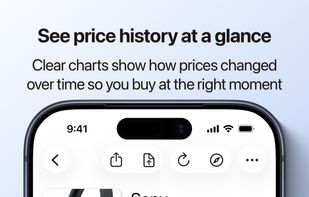 See price history at a glance. Clear charts show how prices changed over time so you buy at the right moment.