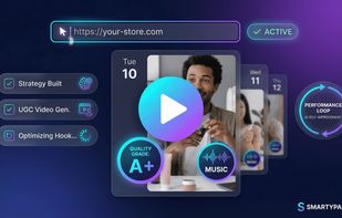 the app creates images and video posts and grades them for virality. 