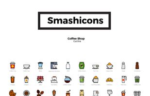 coffee shop icon set from www.smashicons.com