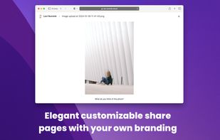 Customizable share pages