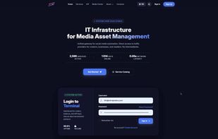 Unified SaaS Gateway. The main access terminal featuring real-time system metrics, network latency monitoring (<0.05s), and secure authentication protocols.