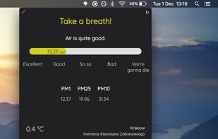 SmogBar screenshot 1