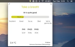 SmogBar screenshot 1