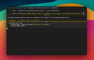 SmolAgents screenshot 1