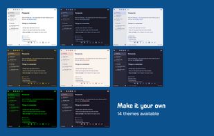 14 themes available