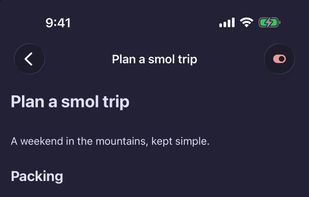 Markdown notes on iOS
