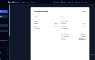 payslip generator dashboard