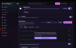 Pro optimization: Fullscreen in real time agressive optimization (PRO)