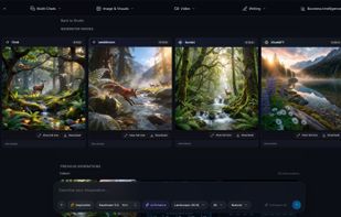 Generate the same prompt across four AI image models at once, Grok, Seedream, Gemini, and ChatGPT, and compare results side by side before downloading.