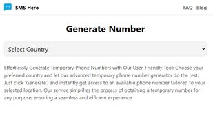 Temporary Phone Number generator. Here you can generate a valid phone number for lots of countries