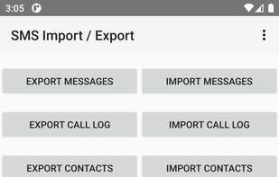 SMS Import / Export screenshot 1