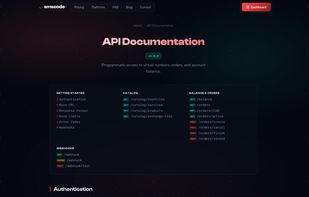 Full REST API documentation for developers