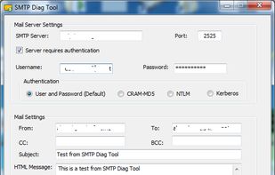 SMTP Diag Tool screenshot 1