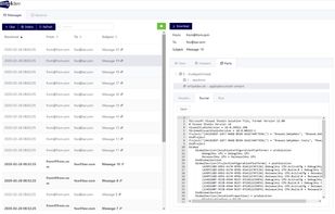 smtp4dev main user interface