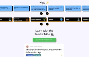 Snackz has already hundreds of user learning daily