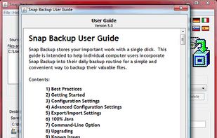 Snap Backup screenshot 1