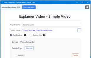 This is a simple example where I have one long video file from one device.
You can have multiple devices for a project and multiple recordings per device.