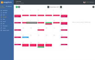 Calendar with Events and Holiday Management
