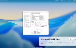 Scrolling capture: you scroll, Snapline stitches the page into one tall image.
