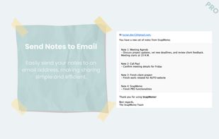 Send Notes To Email