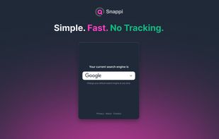 A clean, privacy-focused search switcher that works instantly and keeps your data safe.