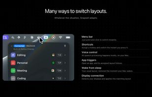 Switch layouts from the menu bar and other triggers