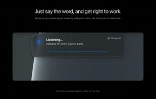 Voice control processed locally on your Mac