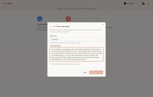 Prompt to create a complete app