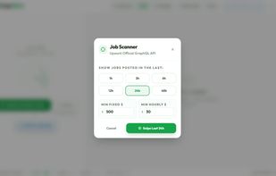 AI Job Scanner — real-time Upwork job matching with relevance scoring