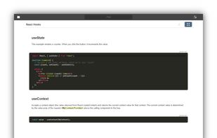 Code snippet fullscreen