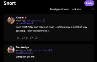 Snort.social screenshot 1
