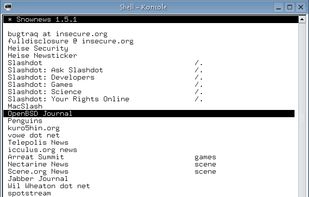 Snownews screenshot 1