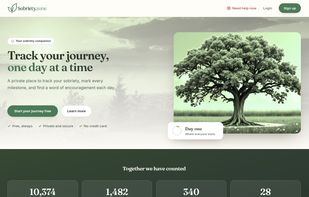 Sobriety.zone screenshot 1