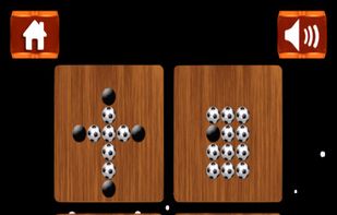 Soccer Brainvita game screenshot 1