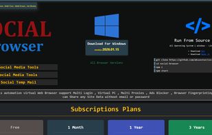 Social Browser screenshot 1