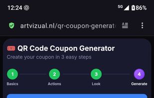 Coupon QR code