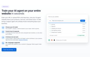 Train your chatbot on business data