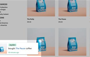 Social Oracle on a coffee store