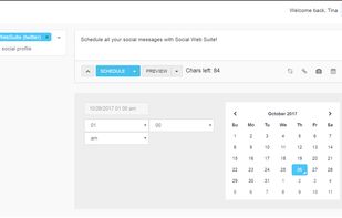 Schedule messages to be shared for anytime you want.