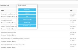 Share RSS Feeds and choose what to share.