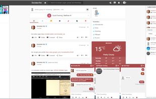Home Page (With Messages Open)