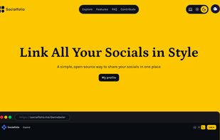 Socialfolio screenshot 1