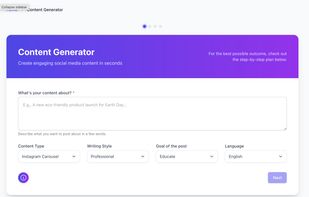 Content generator (main)