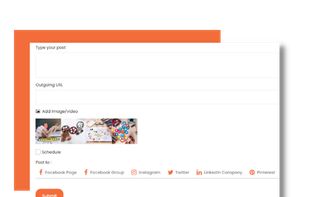 Easily crafting and editing your content to suit each social media platform requirement - all from one place.