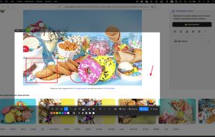 Annotate a selected screen region with shapes and arrows, then copy or save the screenshot.
